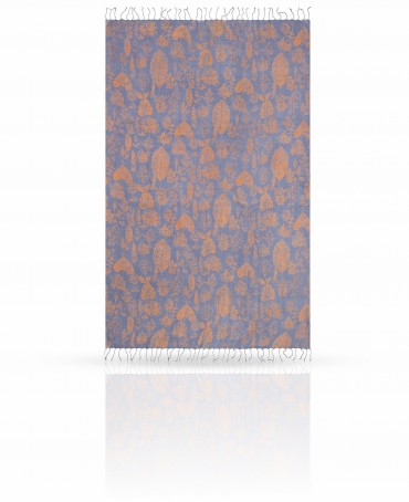 Палантин Женский S20-LEAF/CHARC